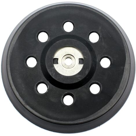Plateau de ponçage velcro perforé 125 mm compatible avec Metabo SXE 325 Intec 425 Turbotec 631220000