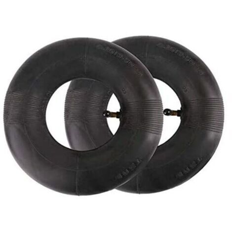 Roue et chambre à air de tondeuse- Pneu de Chambre à Air 2 PièCes SéRies 4.10/3.50-4 Pouces pour Diable, Chariot, Chariot Manuel, Chariot de Jardin, Tondeuse à Gazon, Tube de Remplacement 4.10-4- (1/4)