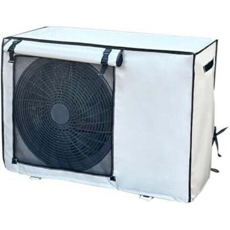 Housse de protection pour climatiseur extérieur, housse de protection imperméable et résistante au soleil et aux intempéries (80 x 55 x 30 cm)