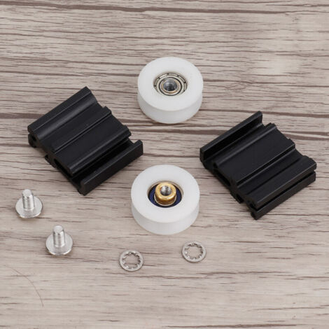 Kits de remplacement de roues pour porte de serre 22mm – Roues en nylon – Installation facile – Compatible modèles Halls et autres (1/5)