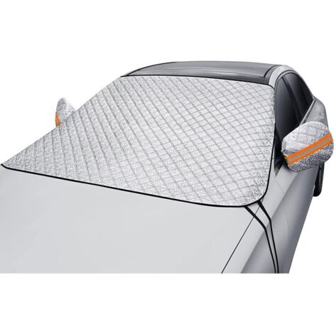 Housse de protection ultra épaisse pour pare-brise de voiture – Neige, glace, soleil, poussière, UV, résistant à l'eau – Convient parfaitement aux voitures, SUV, toutes les années, été/hiver (1/5)