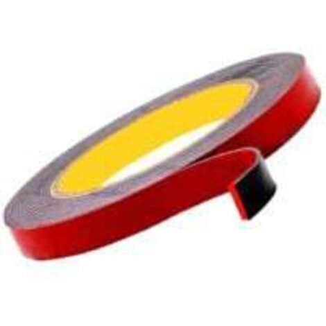 3M VHB Ruban Adhésif Double Face Extra Fort, Noir, Étanche, Résistance à haute température, pour intérieur & extérieur, 3m x 1.5cm (1/5)