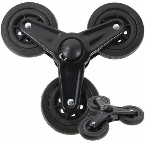 Roues triangulaires pour chariots de jardin – Durabilité accrue sur escaliers – Conception ergonomique – Réduction du bruit – Lot de 4 roues (1/5)