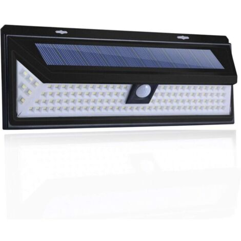 Applique solaire-118 Led Lampe Solaire 1000 Lumens Applique Mural Pir Mouvement Capteur Ip65 Etanche Jardin Exterieur (1/5)