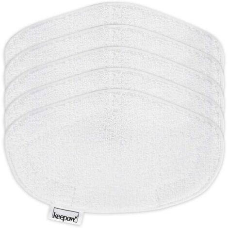 5 Serpillères pour Polti Vaporetto Vapeur Accessoire, Lingettes de Rechange Lavables Reutilisable pour Polti Vaporetto Brosse Balai Vapeur l PAEU0332