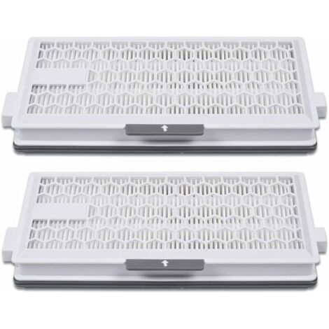 Lot de 2 filtres HEPA Airclean Plus 50 pour aspirateurs Miele – Filtration jusqu'à 0,3 micron – Compatible Complete C3, C2, S4, S5, S6, S8 - S8340 (1/5)