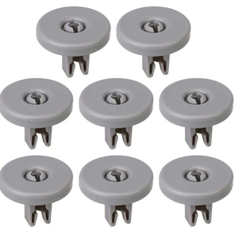 Lot de 8 roulettes pour panier inférieur de lave-vaisselle (1/4)