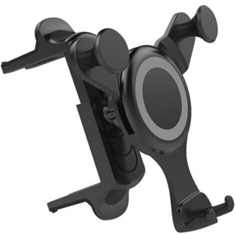 Support de téléphone portable rond pour grille d'aération Mercedes-Benz Classe A/B/C/E/S, Mini Cooper, Audi-TT, compatible avec toutes les grilles d'aération circulaires (1/5)