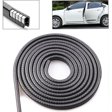 Joint caoutchouc porte voiture 5M – Bande anti-collision PVC – Protection bord portière – Réduction bruit et poussière – Installation facile (1/5)