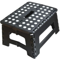 Tabouret Pliant avec marche pied pliable,Marche Pied Enfant tabouret pliant, en Plastique Chaise Pliante,Maximum load-bearing capacity of 150kg,pour repose pied bureau, Cuisine, Salle de Bain, Chambre