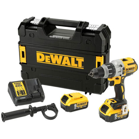 Taladro percutor Dewalt DCD996P2 XRP 18V, motor sin escobillas, con 2X5Ah baterías, cargador y maletín Tstak