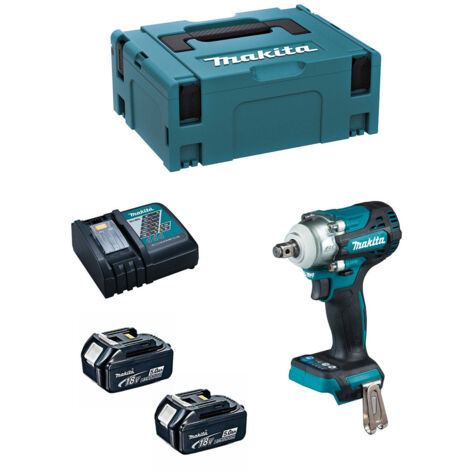 Makita DTW300RTJ llave de impacto 18V 1/2&quot 330 Nm 2 x 5Ah baterías