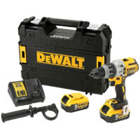 Taladro percutor sin escobillas 18V DEWALT + 2 baterias Li-Ion 5Ah + cargador + maletin Tstak - DCD996P2