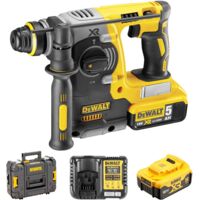 Perforadora rompedor sin escobillas 18V DEWALT + 2 baterias Li-Ion 5Ah + cargador + maletin Tstak - DCH273P2T