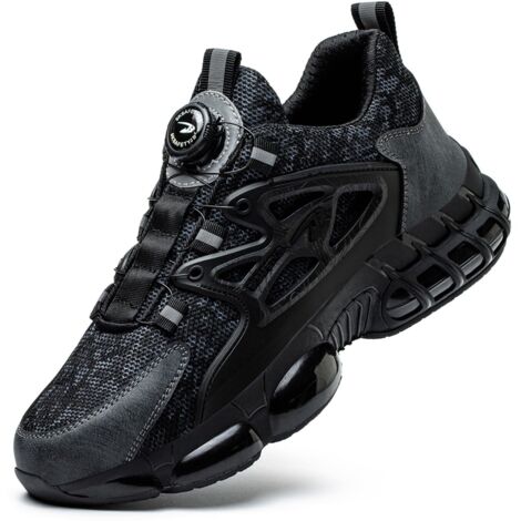 Sicherheitsschuhe Herren Damen Leichte Atmungsaktive Sneakers Rutschfeste Arbeitsschuhe mit Stahlkappe 41EU