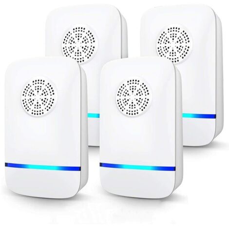 Ultraschall-Abwehrmittel, 4er-Pack, Mäuseabwehrstecker, Anti-Mücken-Ultraschall, elektrisch, Ultraschall, für Mäuse und Ratten, tragbar, Anti-Mücken für den Innenbereich, für Mäuse, Nagetiere, Mücken,