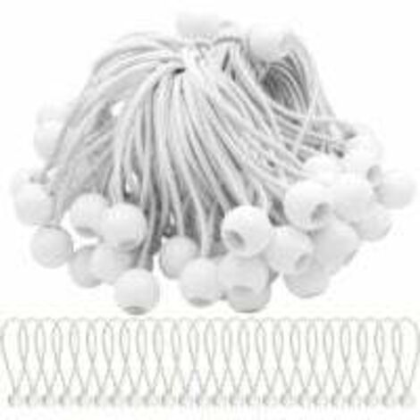 40 Stück elastische Spanngummis mit Kugeln. Elastische Spanngummis, elastische Bälle für Festzelte, Zelte, Banner und Planen (1/5)