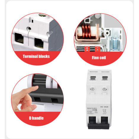 CCYKXA 12-A-Leistungsschalter Mit Thermischem Überlastschutz, Serie 88 Manuelles Zurucksetzen Per Druckknopf Mit Schnellanschlussklemmen Und Wasserdichter Kappe 32 V Dc Oder 125250 V Ac 4 Stuck 88953576