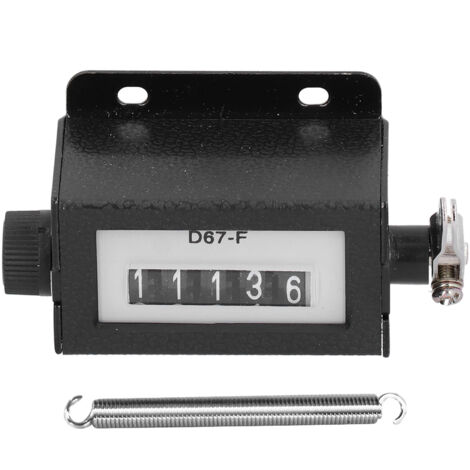 Contatore meccanico in metallo a 5 cifre, azzerabile manualmente, 2 pezzi, conteggio 0-99999 D67-F