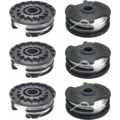Set di 6 bobine di filo di ricambio per decespugliatore LIDL Parkside PRTA 20-Li A1, B2, C3, PRT 550 A1, A3, PRT 300 A1