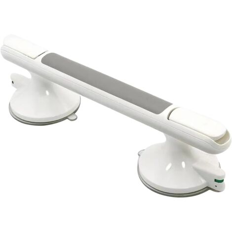 Maniglia per doccia, barre di sostegno da 12 pollici con ventosa potente per vasche e docce, maniglia di sicurezza per doccia, barra di equilibrio senza foratura per bagno