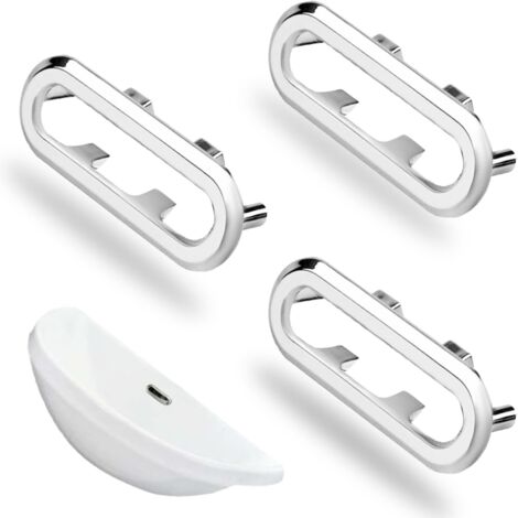 FDXGYH, 6 tappi di scarico per lavandino con anello di tiro, per vasca da bagno, cucina, bagno e lavanderia, 6 diverse dimensioni, bianco