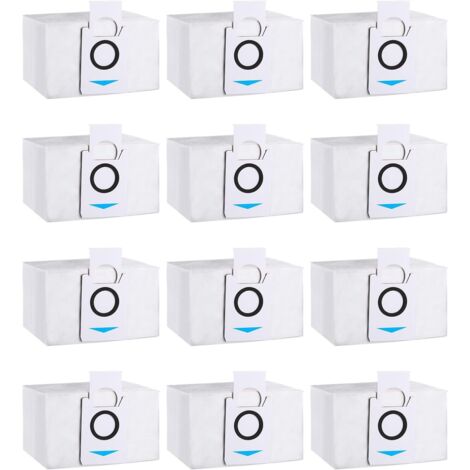 Confezione da 12 sacchetti per aspirapolvere compatibili con Ecovacs Deebot X1 Omni, X1 e Omni, X1 TURBO, T20 Omni, sacchetto di ricambio per aspirapolvere Ecovacs Deebot (1/5)