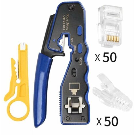 Crimpatrice RJ45 SkyQ Passante, Tutto In Uno Per Cavi Rete Cat5 E Cat6, Nuova - Foto 2