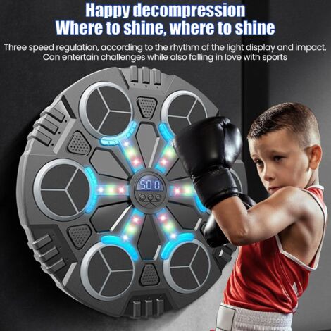 Macchina Musicale Per Boxe, Con Guantoni Da Boxe, Allenatore Di Pugilato A Parete Gioco Di Boxe Musicale Per Adulti E Bambini Attrezzatura 95237968