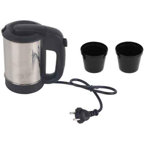 SUNXURY 0.5L Mini Bollitore Elettrico in Acciaio Inox con Spegnimento Automatico Bollitore d'Acqua Portatile da Viaggio EU 220V