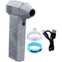 SUNXURY Jet Dry Mini Soffiatore 150.000 RPM Portatile con Turbina per la Pulizia Esterna di Auto, Computer, Tastiere Grigio