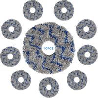 (10 pezzi) Panni lavabili e riutilizzabili per mocio ECOVACS DEEBOT X1 OMNI/ X1 PRO OMNI/ X1 TURBO/ X1 PLUS/T10 OMNI/ T10 TURBO, panni in microfibra smacchiatori resistenti