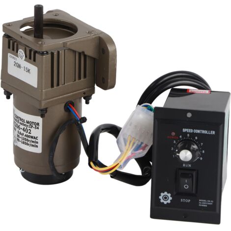 Motorreductor asíncrono monofásico SUNXURY con desaceleración y velocidad ajustable, CA 220 V, 6 W (15 K) (1/5)