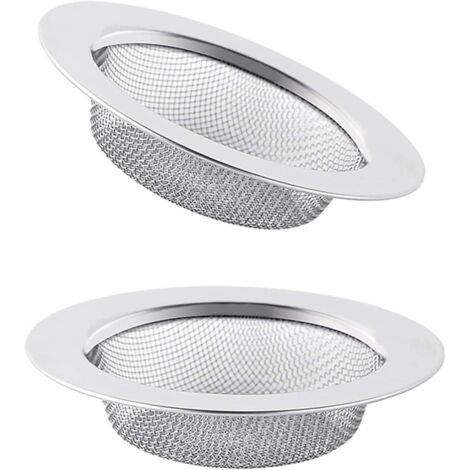 piezas, tapón para fregadero, filtro para fregadero, desagüe, filtro para fregadero, colador, rejilla para fregadero, tapón para fregadero, desagüe, acero inoxidable, 7,8 cm