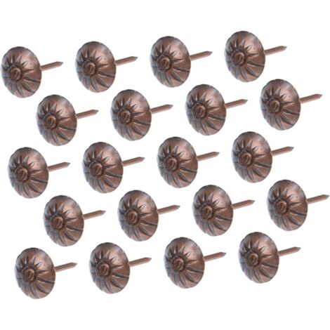 1000 clavos redondos de cúpula para tapicería, tachuelas para colgar en la pared, chinchetas, chinchetas, clavos para tapicería (1/5)