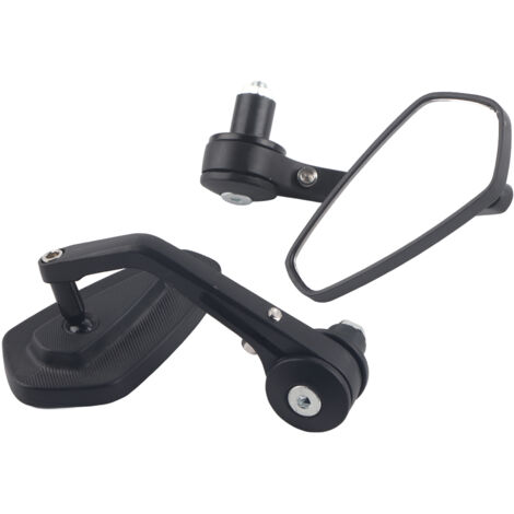 Espejos retrovisores universales de aluminio para manillar de motocicleta SUNXURY de 2 piezas de 7/8" (1/5)