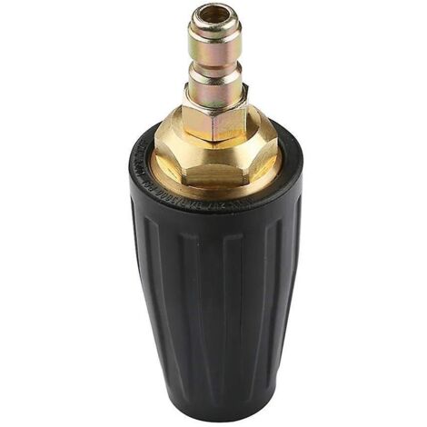 Boquilla turbo giratoria para hidrolavadora, boquilla pulverizadora de 1/4" y 3000 PSI, conexión rápida, boquilla de limpieza a chorro. (1/5)