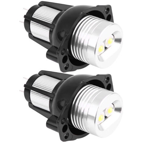SUNXURY 2 luces LED de 12 W con forma de ojo de ángel para faros delanteros de coche E90 E91 05-08 (1/5)