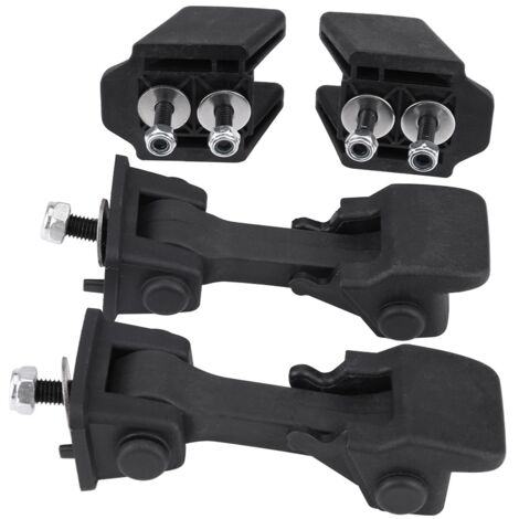 SUNXURY 2 piezas Pestillo de seguridad para capó y soportes para Jeep Wrangler JK 2007-2016 55395653AF. (1/5)
