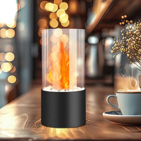 Braciere Portatile Da Tavolo JHY DESIGN A Bioetanolo – 30 Cm, Vetro Temperato, Per Interni Ed Esterni, Regalo Elegante