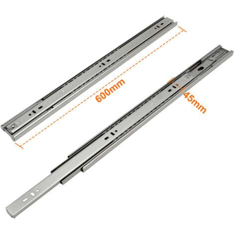 Set 5 Cassetti Cucina Telescopici Larghezza 60 Cm Portata Max 20 Kg Guide Incluse Cestello Portaoggetti Scorrevole In Metallo Cromato 45164481