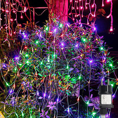 Ahornblätter Lichtervorhang 2x2m – 200 Warmweiße LEDs, 8 Modi, Timer & USB