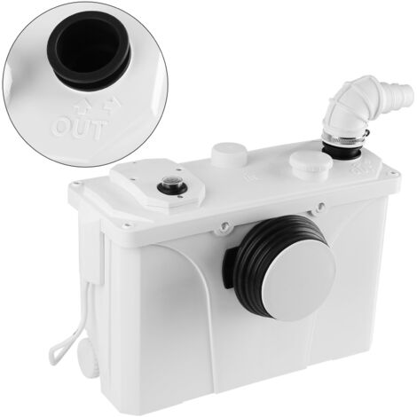 Randaco Hebeanlage Fäkalienpumpe 700W Haushaltspumpe Schmutzwasserpumpe Fäkalienhebeanlage für WC, Waschbecken, Dusche