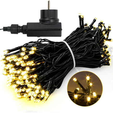 LED Lichterkette Für Außen – 30 M, 300 LEDs, Warmweiß & Bunt, Fernbedienbar, 11 Modi, IP44, Wasserfest