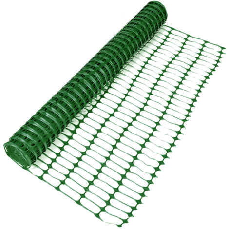 Absperrzaun 1x30 M Aus Kunststoff – Grün, Maschenweite 100x35 Mm – Ideal Als Bauzaun & Sicherheitszaun