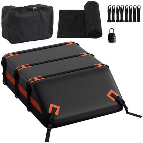 Randaco Auto Daktasche 550L 132x101x42 cm Wasserdicht 700D mit 8 Spanngurten und Antirutschmatte