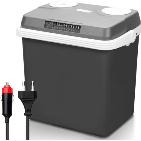 Randaco Elektrische Kühlbox 25L Coolbox 12V/230V Kühlen & Warmhalten,Auto & Steckdose - Thermobox - Mini Kühlschrank - Für Camping, Picknick, Reisen
