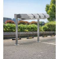 Energierampe Bike 4 prises recto + casiers sur pieds