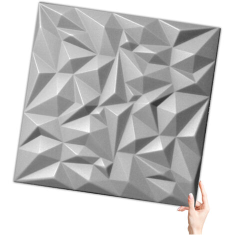 UlisemPanneaux muraux, lot de 10, autocollants, découpables, panneaux 3D, revêtement mural