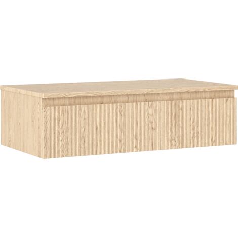 Mexen Rivel armario de ba帽o bajo lavabo 90 cm con encimera, 1 caj贸n, ranurado, roble - 91A20-09023-1-BFC81